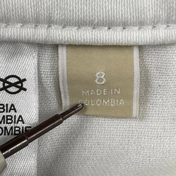 Michael Kors Jeans Womens 8 White Izzy Skinny Denim - Picture 3 of 10